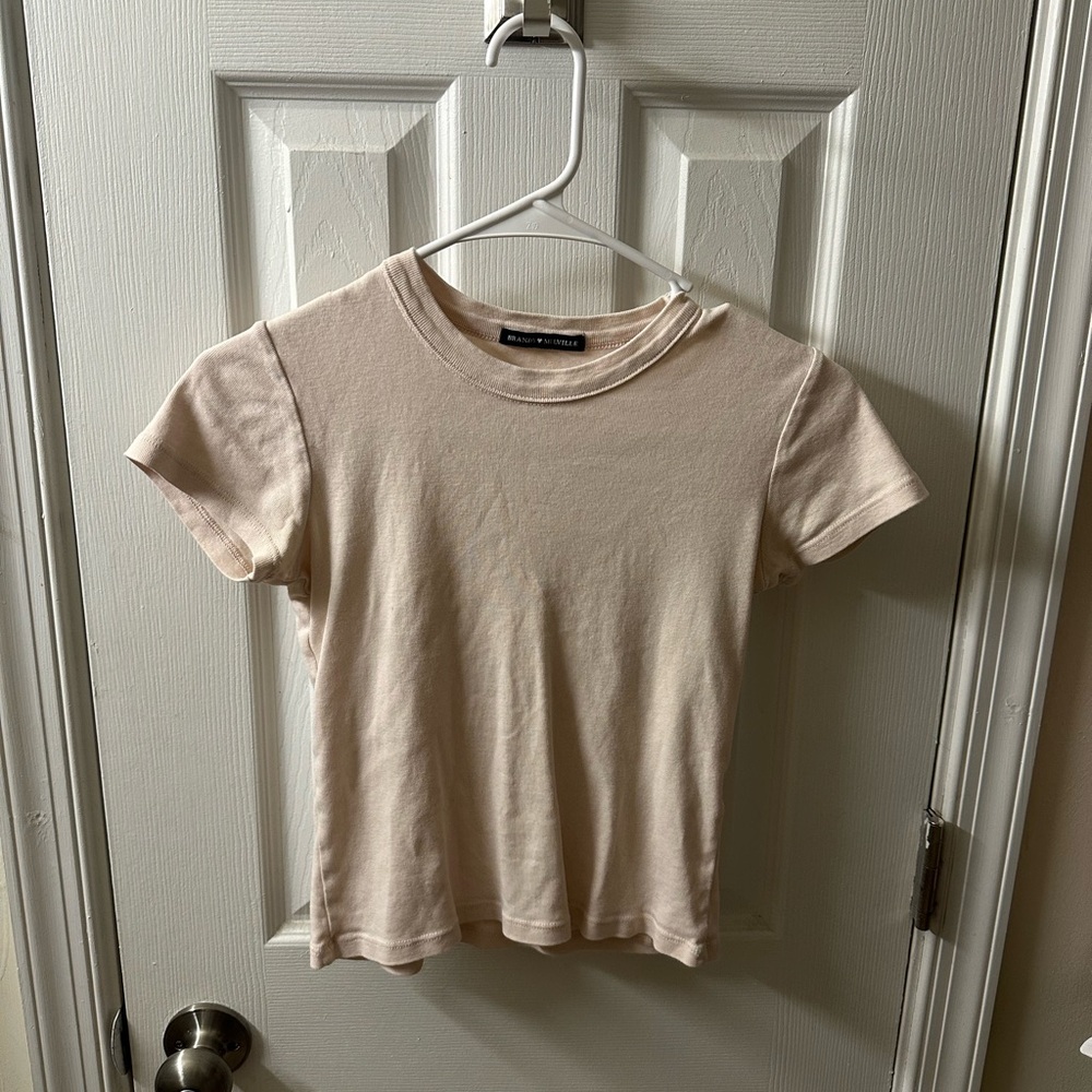 Brandy Melville pink baby tee